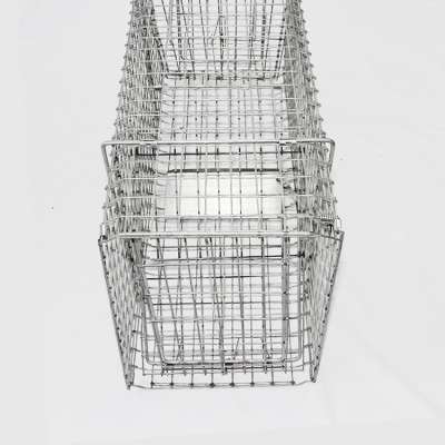 Single Door Live Animals Cage Trap, folding trap cage