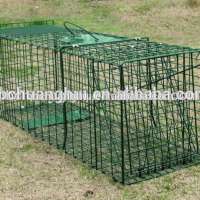 Foldable steel animal trap Fox cage trap37'*12'*12'