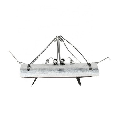 Heavy Duty Construction Heavy Duty Springs Galvanized Finish Tunnel Mole Trap